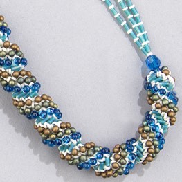 Spiral Current Necklace Blue Lagoon